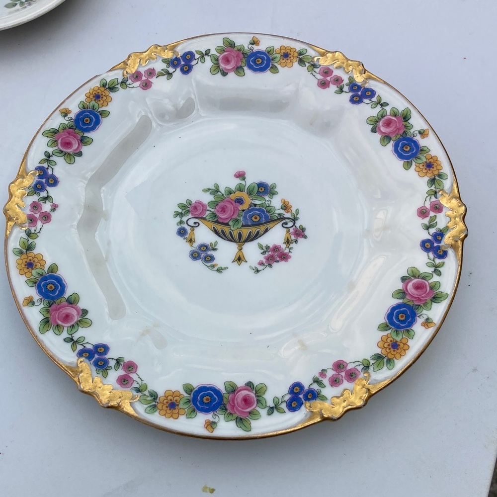 Ceramic Floral Plate Charles Field Haviland Limoges France